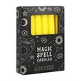 Load image into Gallery viewer, Pack of 12 Yellow 'Success' Spell Candles
