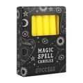Pack of 12 Yellow 'Success' Spell Candles
