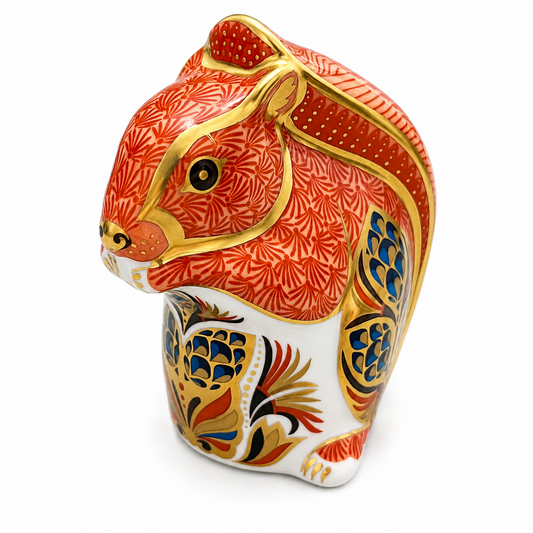 Royal Doulton Royal Crown Derby Fine English Bone China Paperweight Squirrel