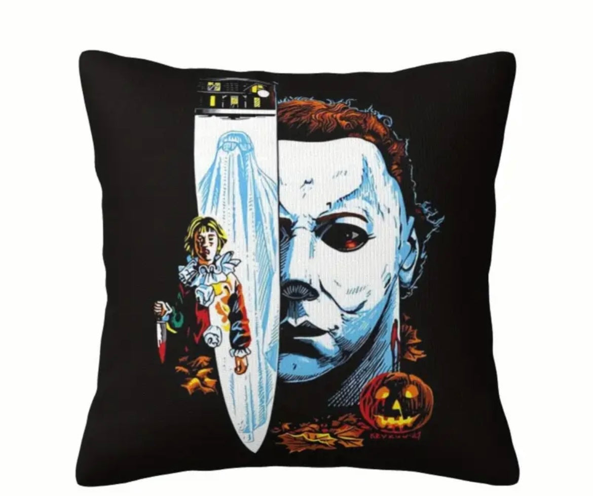 Michael Myers Halloween Throw Pillow Cover