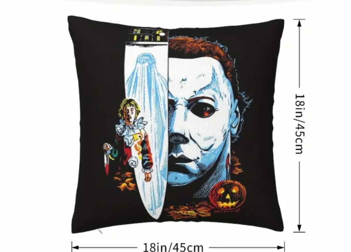 Michael Myers Halloween Throw Pillow Cover