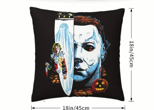 Michael Myers Halloween Throw Pillow Cover