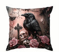 Load image into Gallery viewer, Halloween Gothic Skull Cushion Cover
