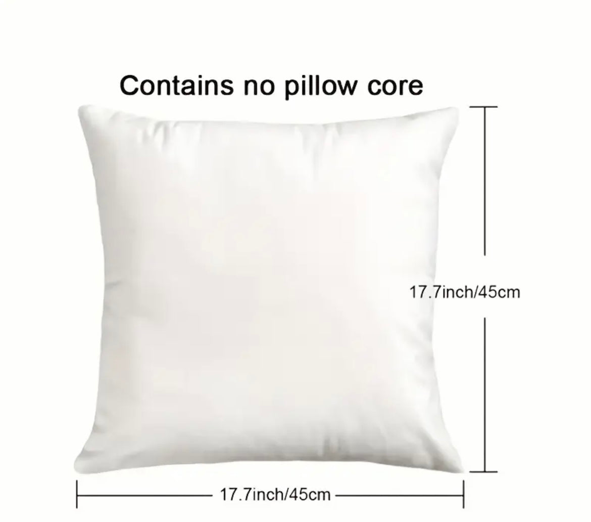 Wednesday-Themed Cartoon Throw Pillow Cover