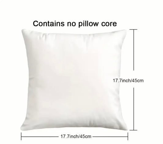 Wednesday-Themed Cartoon Throw Pillow Cover