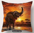 Load image into Gallery viewer, Contemporary Elephant Print Pillow Covers - (4pcs)
