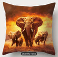Load image into Gallery viewer, Contemporary Elephant Print Pillow Covers - (4pcs)
