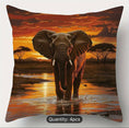Load image into Gallery viewer, Contemporary Elephant Print Pillow Covers - (4pcs)
