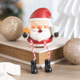 Load image into Gallery viewer, Jolly Santa Christmas Shelf Sitter Ornament
