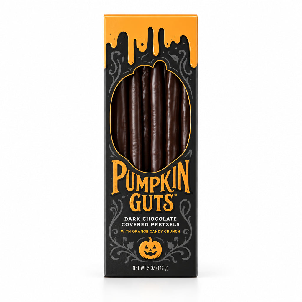 Set of 4 Pumpkin Guts Oozing Taper Candles