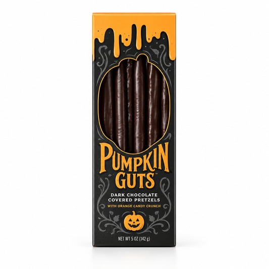 Set of 4 Pumpkin Guts Oozing Taper Candles