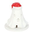 Load image into Gallery viewer, Ghost with Santa Hat Incense Cone Holder
