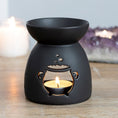 Load image into Gallery viewer, Black Cauldron Cut Out Oil Burner Clearance
