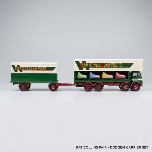 Corgi Classics Pat Collins Fair ERF Dodgem truck and box trailer die-cast model set