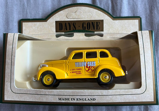 Days Gone Lledo 1930s Yellow Cab Saloon City & Mountain Tours – Diecast Collectible