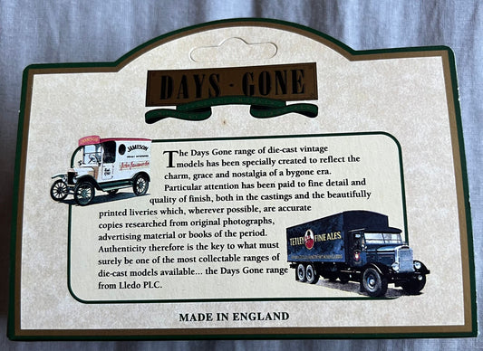 Days Gone Lledo 1930s Yellow Cab Saloon City & Mountain Tours – Diecast Collectible