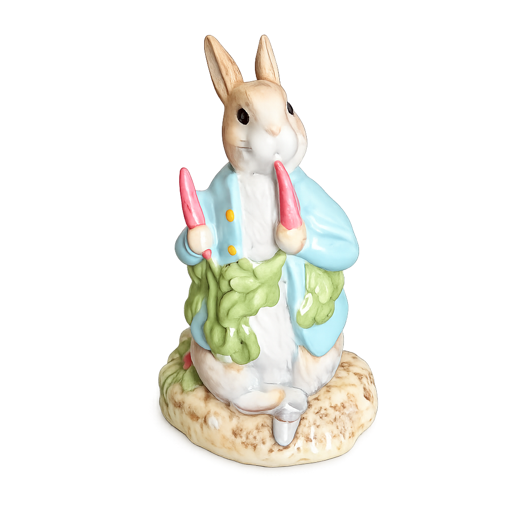 Royal Albert The World of Beatrix Potter  Peter Ate a Radish Figurine