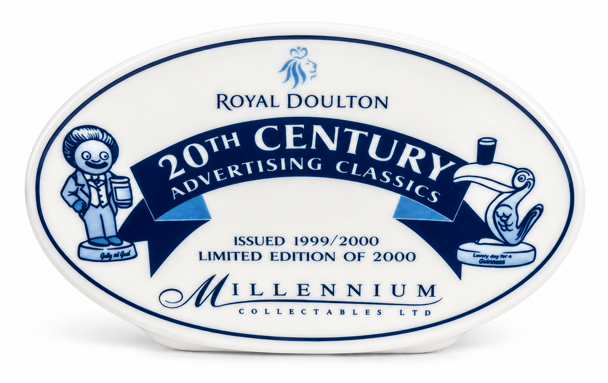 Royal Doulton Porcelain Plaque 20th Century Advertising Classics Millennium Collectibles Limited  Issues 1999/2000