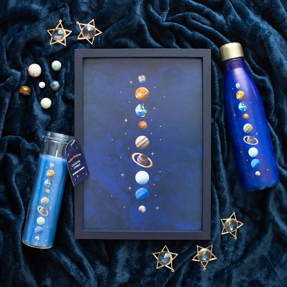 Solar System Cedar Tube Candle