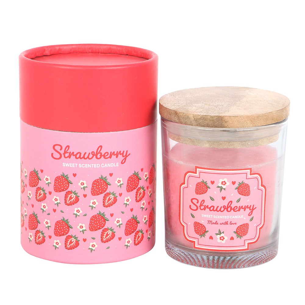Strawberry Scented Candle Gift Boxed
