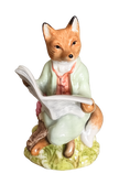 Load image into Gallery viewer, Royal Albert The World of Beatrix Potter Foxy Reading News Figurine
