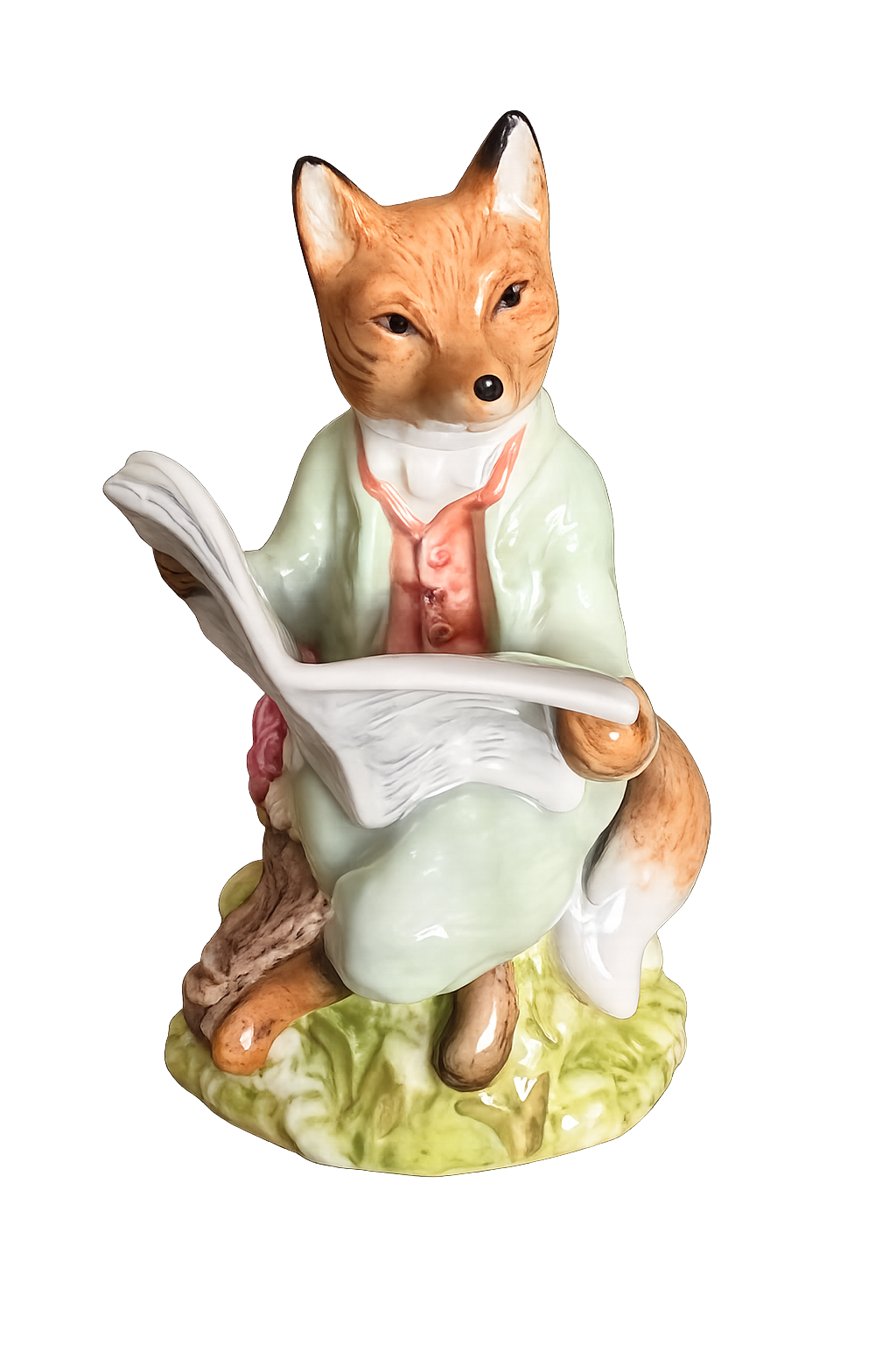 Royal Albert The World of Beatrix Potter Foxy Reading News Figurine