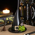 Load image into Gallery viewer, Magic Toad and Witch Hat Incense Cone Holder
