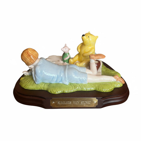 Royal Doulton  Winnie the Pooh Collection Summers Day Picnic Figurine Limited Edition with COA