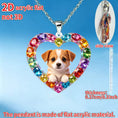 Load image into Gallery viewer, Multicolour silver acrylic pendant necklace 3.5cm on stainless steel chain design 85 – image 2

