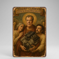 Load image into Gallery viewer, Jeremy Clarkson Saviour of Petrol Motor Believers funny wooden wall sign 15x20cm
