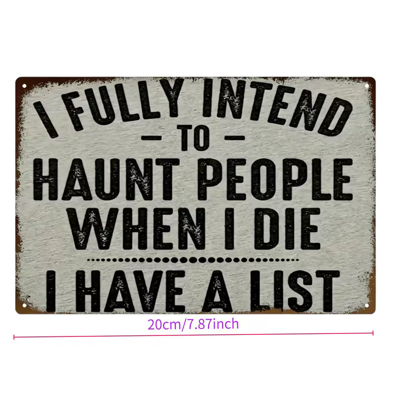 2D Flat Wooden Sign " I Fully Intend" 20cm x 15cm