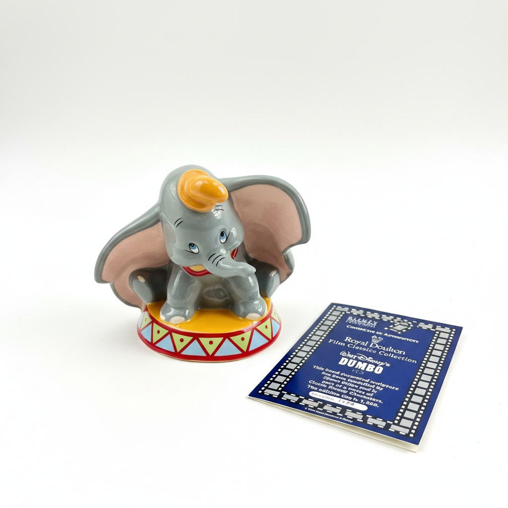 Royal Doulton Dumbo Figurine Limited Edition with Certificate of Authenticity, No 1028 of 1500