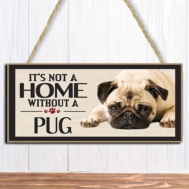 Joy for Dog Lovers: A Wooden Dog Decoration Sign - Ideal for Home And Pet Enthusiasts, No Power Required, Dog Additions, Handcrafted Item