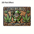 Load image into Gallery viewer, 2D Flat - 2D Wooden Panel, Measuring 15 Cm X 20 Cm (5.85 Inches X 7.8 Inches), Featuring The Phrase 'I Love Big Buds, I Can'T Lie' - Suitable for Home And Garden Decor, Perfect for Various Decorations, Making Your Decor More Exciting
