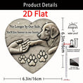 Load image into Gallery viewer, 2D Flat, 2D Flat Not 3DA 2D Flat Heart-shaped No Longer by Our Side, You Will Forever Live in Our Hearts - a Condolence Gift for the Loss of a Pet, a Wall Hanging Decoration for the Yard or Lawn, a Remembrance Keepsake., 2D Flat
