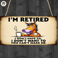 Load image into Gallery viewer, 2D Flat, Rustic Flat Style Beige Sign with Retired Horse Cartoon and Motivational Quote for Home Decor2DFlat, 2D Flat
