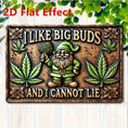 Load image into Gallery viewer, 2D Flat - 2D Wooden Panel, Measuring 15 Cm X 20 Cm (5.85 Inches X 7.8 Inches), Featuring The Phrase 'I Love Big Buds, I Can'T Lie' - Suitable for Home And Garden Decor, Perfect for Various Decorations, Making Your Decor More Exciting
