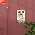 Load image into Gallery viewer, 2D Flat Decorative Signs And Plaques, a Funny Toilet Humor Bathroom Sign - Retro Toilet Face with "I Put Up with All Your Crap... But Solely Hug Me When I'M Drunk!" - Nostalgic Wooden Hanging Sign Suitable for Home, Office, Bar
