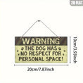 Load image into Gallery viewer, 2D Flat, 1pc Pet Store Warning Sign, Vintage Wooden Hanging Sign, Reminds Visitors of Dogs and Private Areas, Suitable for Home Garden Wall Decoration, Perfect Fun Gift, 2D Flat
