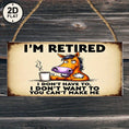 Load image into Gallery viewer, 2D Flat, Rustic Flat Style Beige Sign with Retired Horse Cartoon and Motivational Quote for Home Decor2DFlat, 2D Flat
