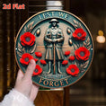 Load image into Gallery viewer, 2D Flat, Circular Commemoration And Peace Art - Tribute to Unknown Heroes, Warriors, And Poppy Remembrance - Dustproof Indoor/Outdoor Memorial Plaque - Durable Hanging Sign for Office Or 2D Flat
