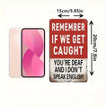 Load image into Gallery viewer, 2D Flat, 1pc Humorous Retro Wooden Sign "Remember If We Get Caught" - 14.86x19.81 cm Artificial Faux Wall Decor with Distressed Red & White Design, Funny Home Office Room Décor Idea, Unique Gift for Him or Her | Bold Lettering, 2D Flat, Christmas

