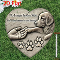 Load image into Gallery viewer, 2D Flat, 2D Flat Not 3DA 2D Flat Heart-shaped No Longer by Our Side, You Will Forever Live in Our Hearts - a Condolence Gift for the Loss of a Pet, a Wall Hanging Decoration for the Yard or Lawn, a Remembrance Keepsake., 2D Flat
