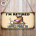 Load image into Gallery viewer, 2D Flat, Rustic Flat Style Beige Sign with Retired Horse Cartoon and Motivational Quote for Home Decor2DFlat, 2D Flat
