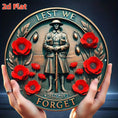 Load image into Gallery viewer, 2D Flat, Circular Commemoration And Peace Art - Tribute to Unknown Heroes, Warriors, And Poppy Remembrance - Dustproof Indoor/Outdoor Memorial Plaque - Durable Hanging Sign for Office Or 2D Flat
