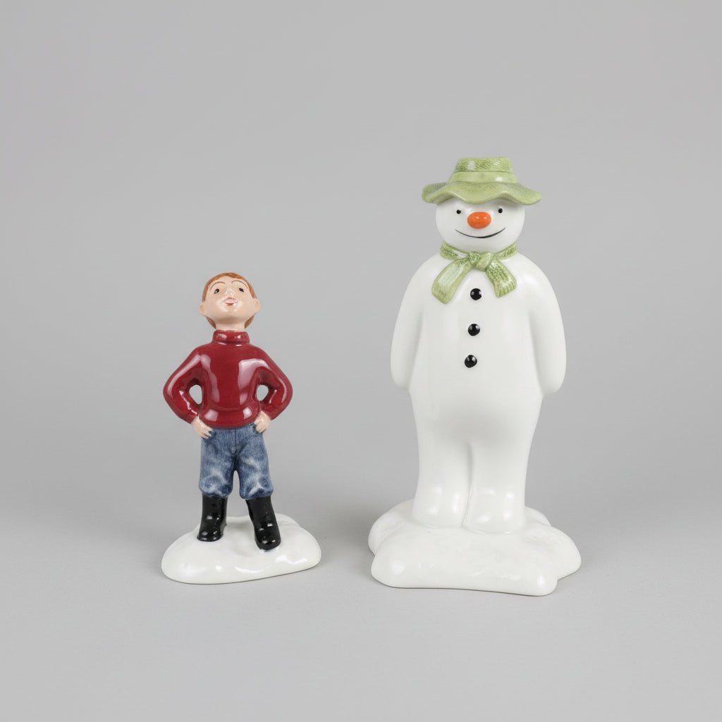 Royal Doulton James Builds a Snowman Figurine(2 Separate Figurines)Limited Edition with COA
