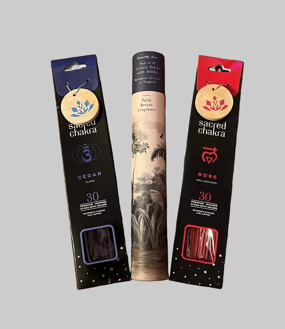 Gift Bag Containing 1 Pack of Incense Sticks, 1 Wax Melt and 1 Air Freshener (all randomly chosen-examples shown on listing photos)