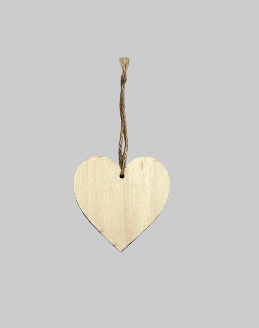 2D Flat Wooden Heart-Shaped Plaque "Life is Good-But Horses Make it Better" 10cm diameter