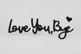 Load image into Gallery viewer, 2D Flat Wooden Sign "Love You Bye" with Heart Door Frame Sign
