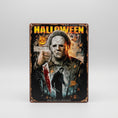 Load image into Gallery viewer, 2D Flat Wooden Sign Halloween Evil Has a Destiny 15cm x 20cm
